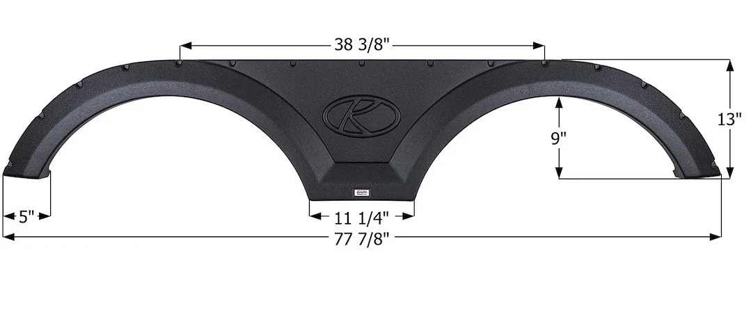 12410 – ICON Fender Skirt, Vehicle Fitment: Various Keystone Passport/ Premier/ Bullet Models 77-7/8 Inch Length x 13...